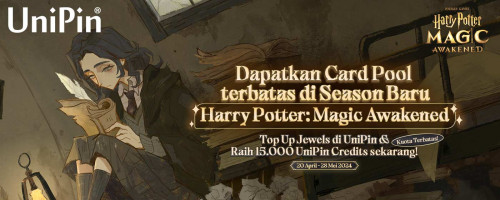 Top Up Harry Potter: Magic Awakened di UniPin - Miliki Card Pool Terbatas di Season Baru & Raih 15.000 UniPin Credits!